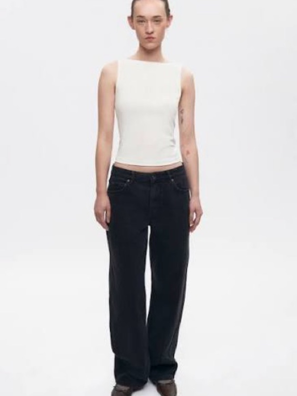 KOTN Washed Black Anti-fit Unisex Jeans